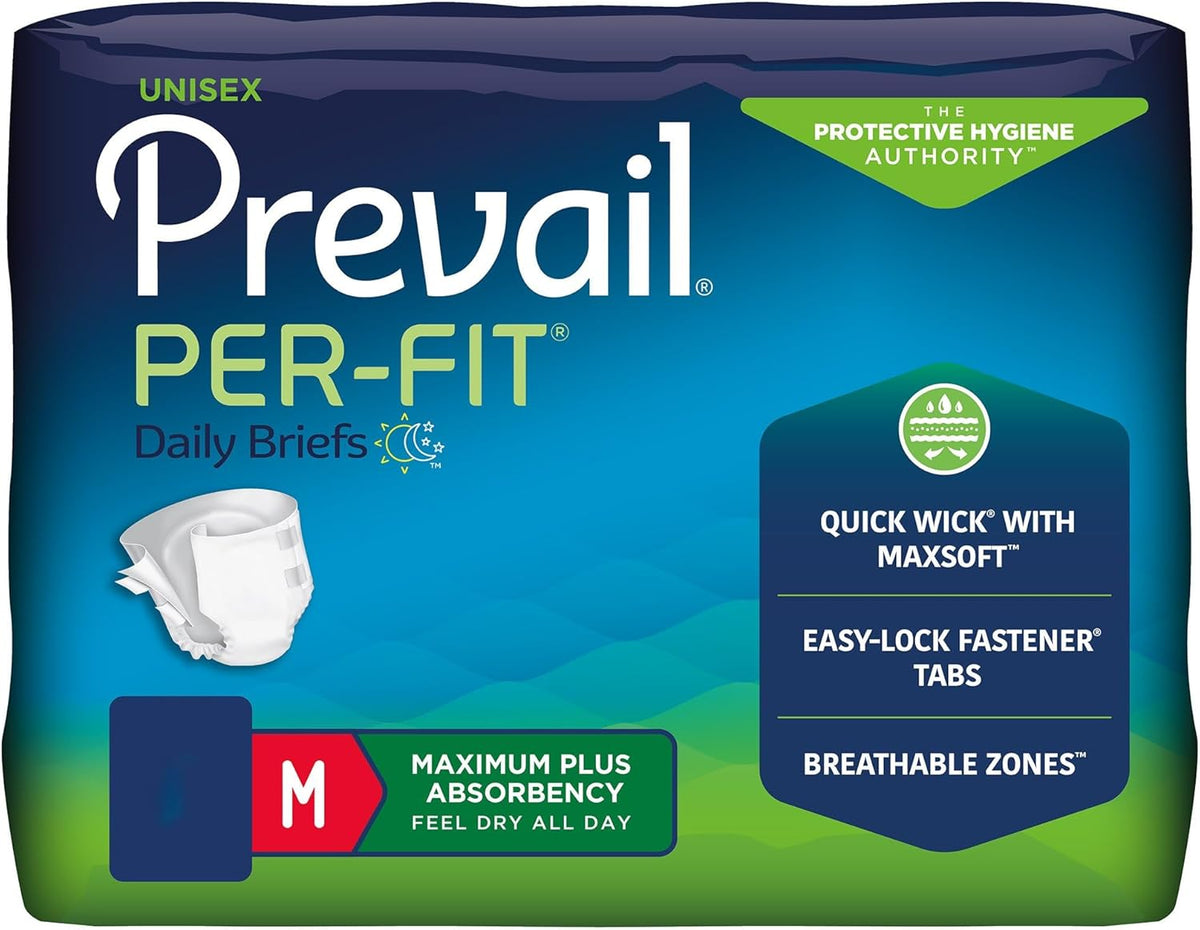 Prevail Per-Fit Maximum Absorbency Briefs with Tabs