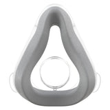 Face side of the ResMed AirTouch F20 cushion, the grey UltraSoft memory foam seal around the round frame opening