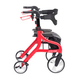 Photograph of the Nitro Sprint Rollator, red, additional product angle