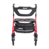 Photograph of the Nitro Sprint Rollator, red, additional product angle