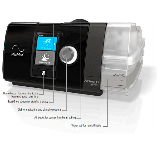 AirSense 10 AutoSet™ with HumidAir and ClimateLine™Air