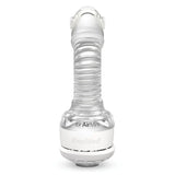 ResMed N20 connector for AirMini standing upright, showing the ribbed neck and the for AirMini marking