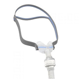AirFit N30 nasal cradle mask for AirMini with HumidX humidifier and flexible tubing connection