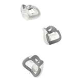 All three AirTouch F30i cushion sizes, Small Wide, Medium and Large, side by side on white