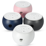 Transcend Micro 510 in all four colors, Birch White in front of Midnight Blue, Graphite Gray and Petal Pink