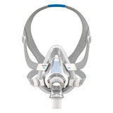 ResMed AirTouch F20 full face CPAP mask front view showing InfinitySeal cushion and QuietAir vent design