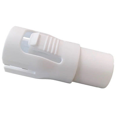 NovoSleep universal tube adapter for AirMini, close product view of the white connector body