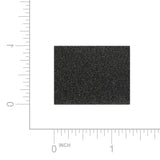 Single black Luna G3 foam air filter laid flat against an inch scale to show its size