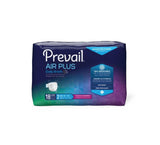 Bag of Prevail Air Plus Daily Briefs in size 2, showing the breathable and odor guard features