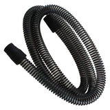 React Health UltraNoir black CPAP tube, coiled on a plain white background