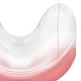 Close-up angled view of the AirFit N30 cradle cushion with a red tinted base