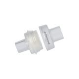 Transcend AirMist HME adapter screwed together with a cartridge inside, ready to fit between hose and mask