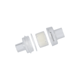 Transcend AirMist HME adapter opened into bottom half, foam cartridge and top half, showing where the cartridge sits