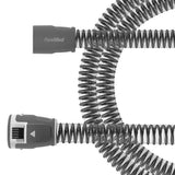 ResMed ClimateLineAir 11 heated tube extended, showing the full length and mask-end cuff