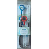 NovoSleep 7ft CPAP tube brush kit in its sealed blister pack, showing both the tube brush and the handy brush