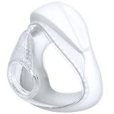 Side profile view of the Vitera seal, showing its curved rolling edge and elbow port