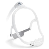 The DreamWear nasal pillow mask that both fit pack kits are built around, angled to show the hollow frame