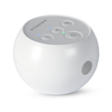 The original Transcend Micro Auto CPAP from the front, showing its gray top buttons and side air outlet