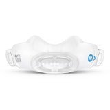 Front view of the ResMed AirFit N30i Medium cradle cushion, with the blue M marker and AirFit N30i name
