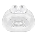 Face side of the ResMed AirFit X30i oral cushion with Large nasal pillows attached, ready to fit the frame